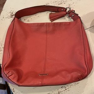 Coral Leather Coach Bag